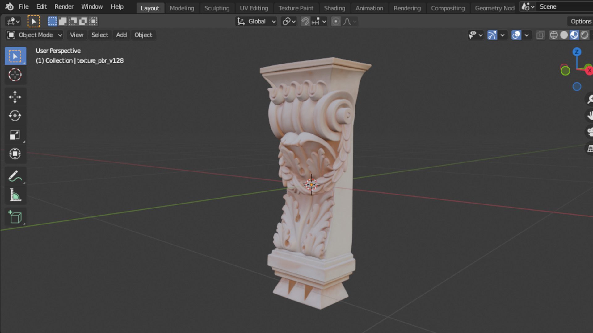 Decorative Bracket carved classic cnc 3d printing 3D print model_3