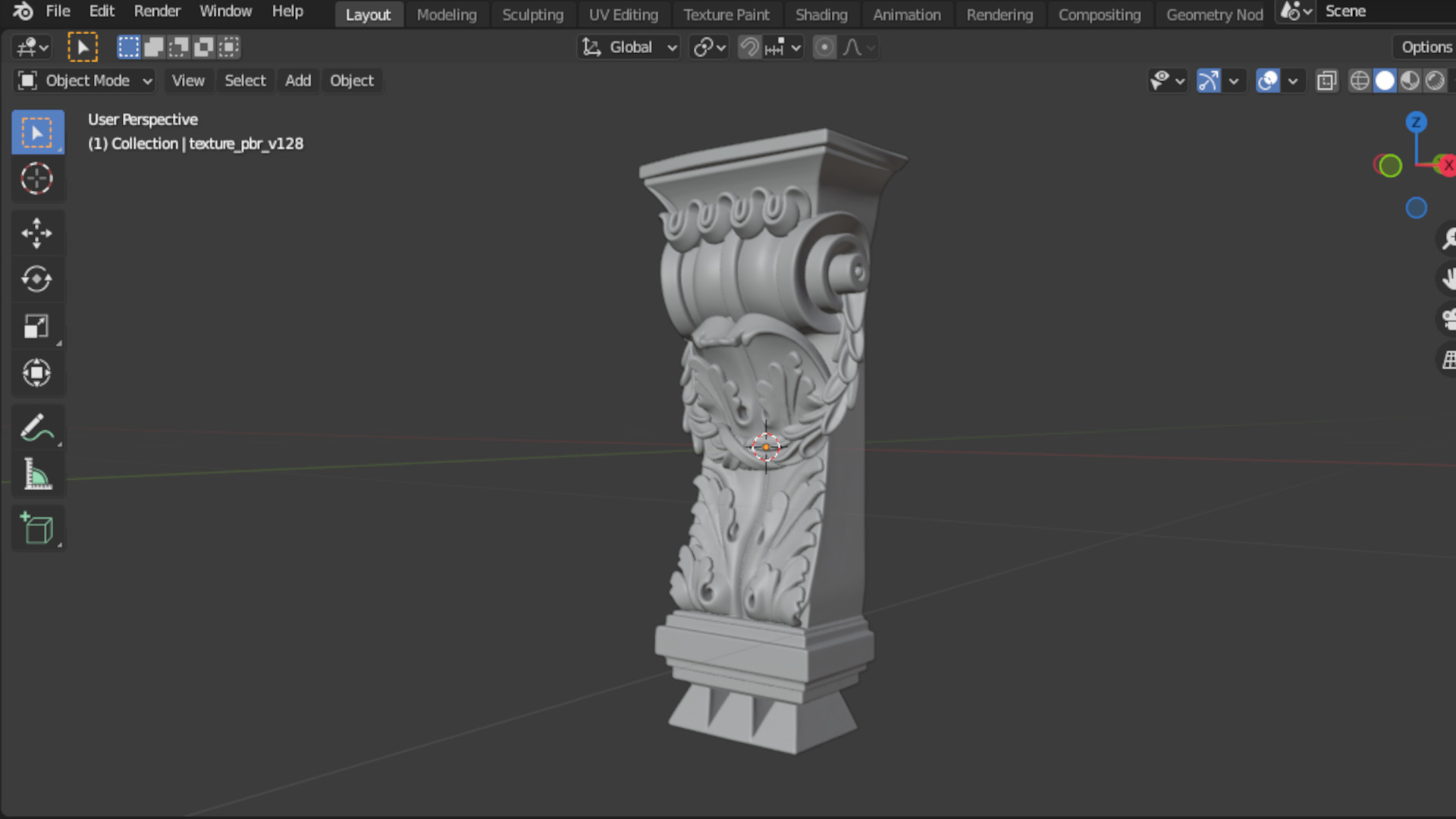 Decorative Bracket carved classic cnc 3d printing 3D print model_7