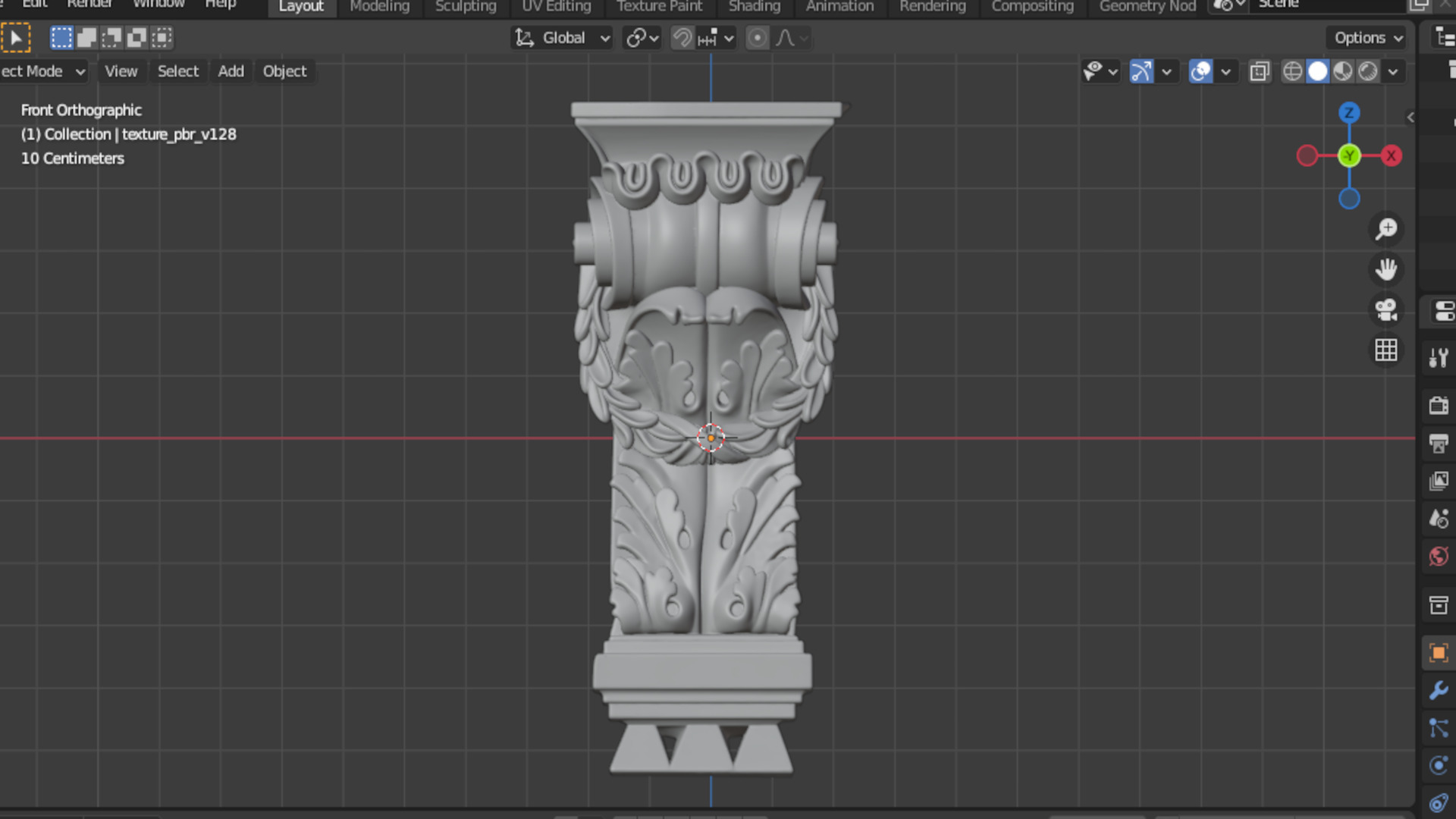 Decorative Bracket carved classic cnc 3d printing 3D print model_5