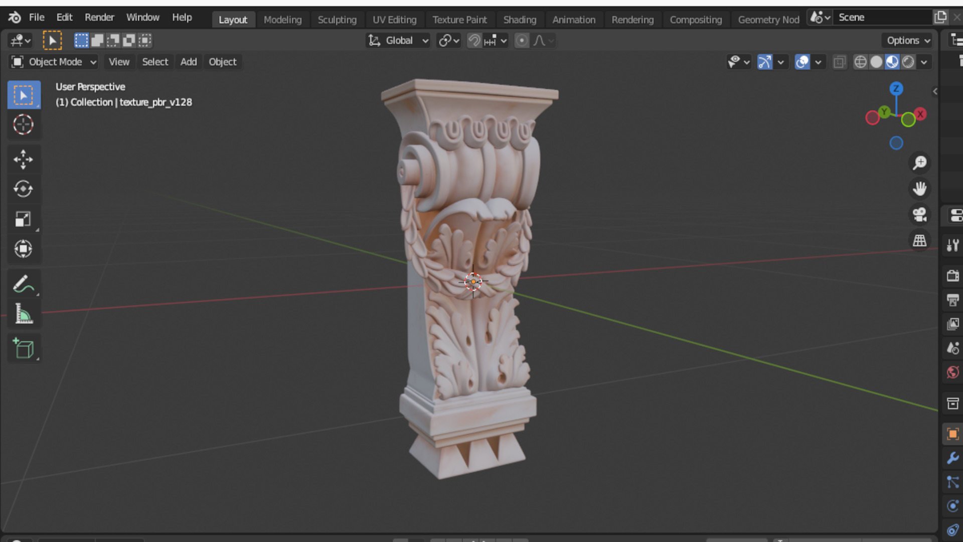Decorative Bracket carved classic cnc 3d printing 3D print model_6
