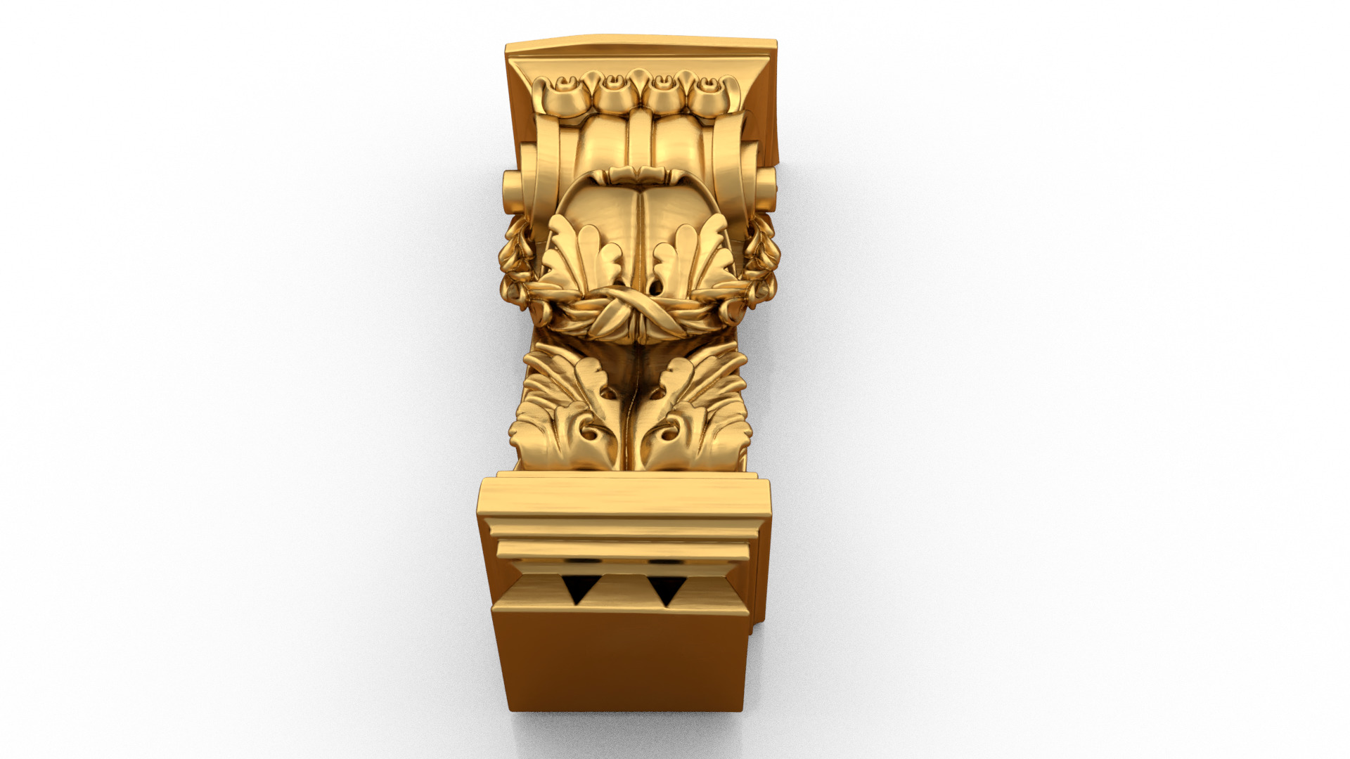 Decorative Bracket carved classic cnc 3d printing 3D print model_2