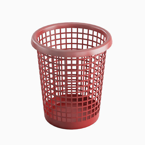 Waste Paper Basket 03 Low-poly 3D model