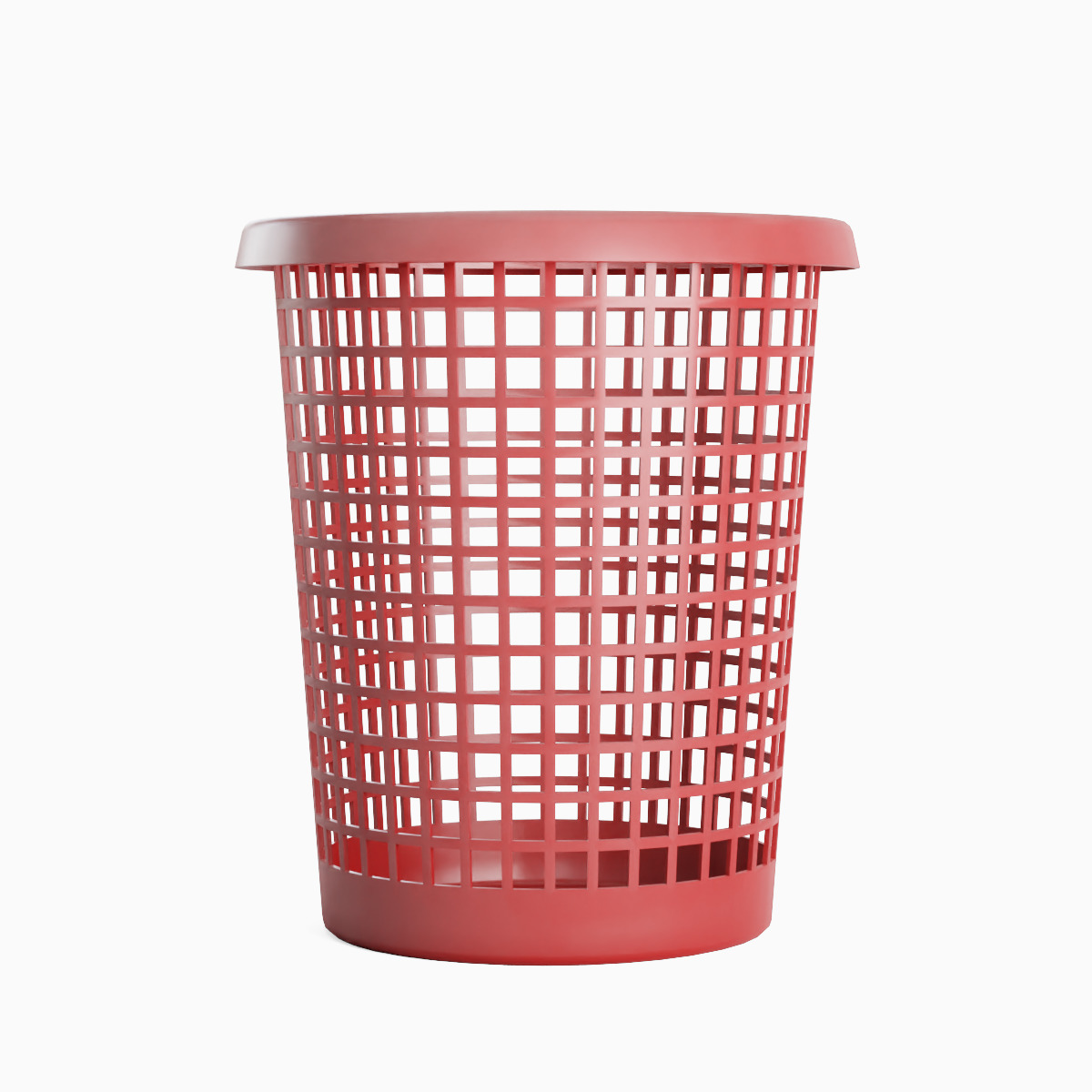 Waste Paper Basket 03 Low-poly 3D model_1