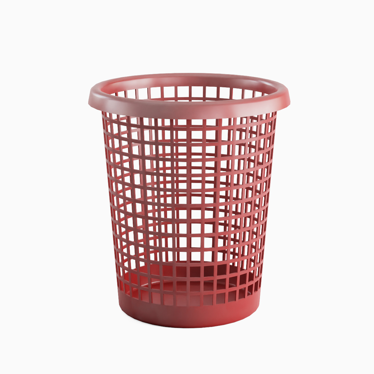 Waste Paper Basket 03 Low-poly 3D model_2