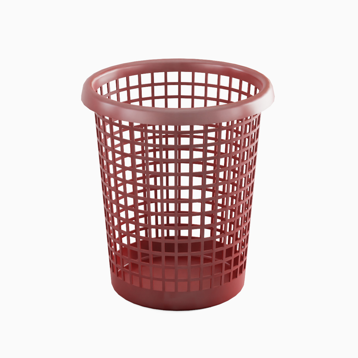 Waste Paper Basket 03 Low-poly 3D model_5