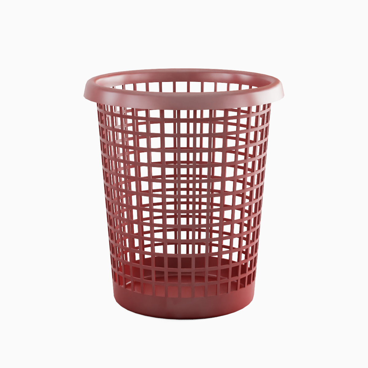 Waste Paper Basket 03 Low-poly 3D model_3