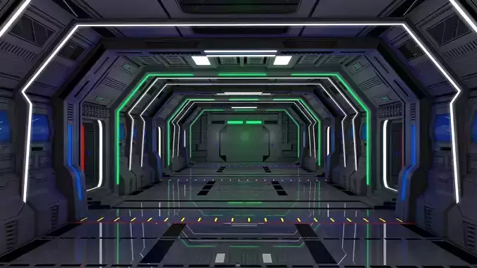 Sci Fi Interior 3D model