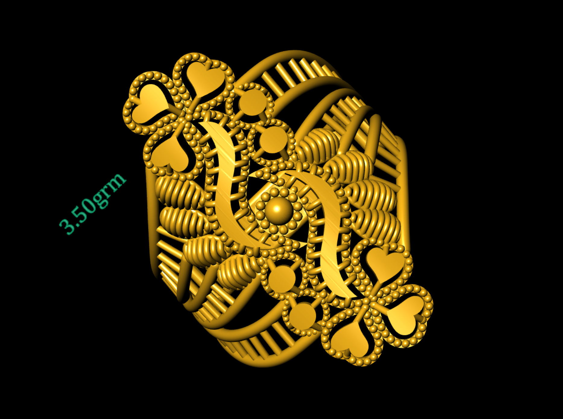  Turkish Rings-30 Check Description 3D print model_9