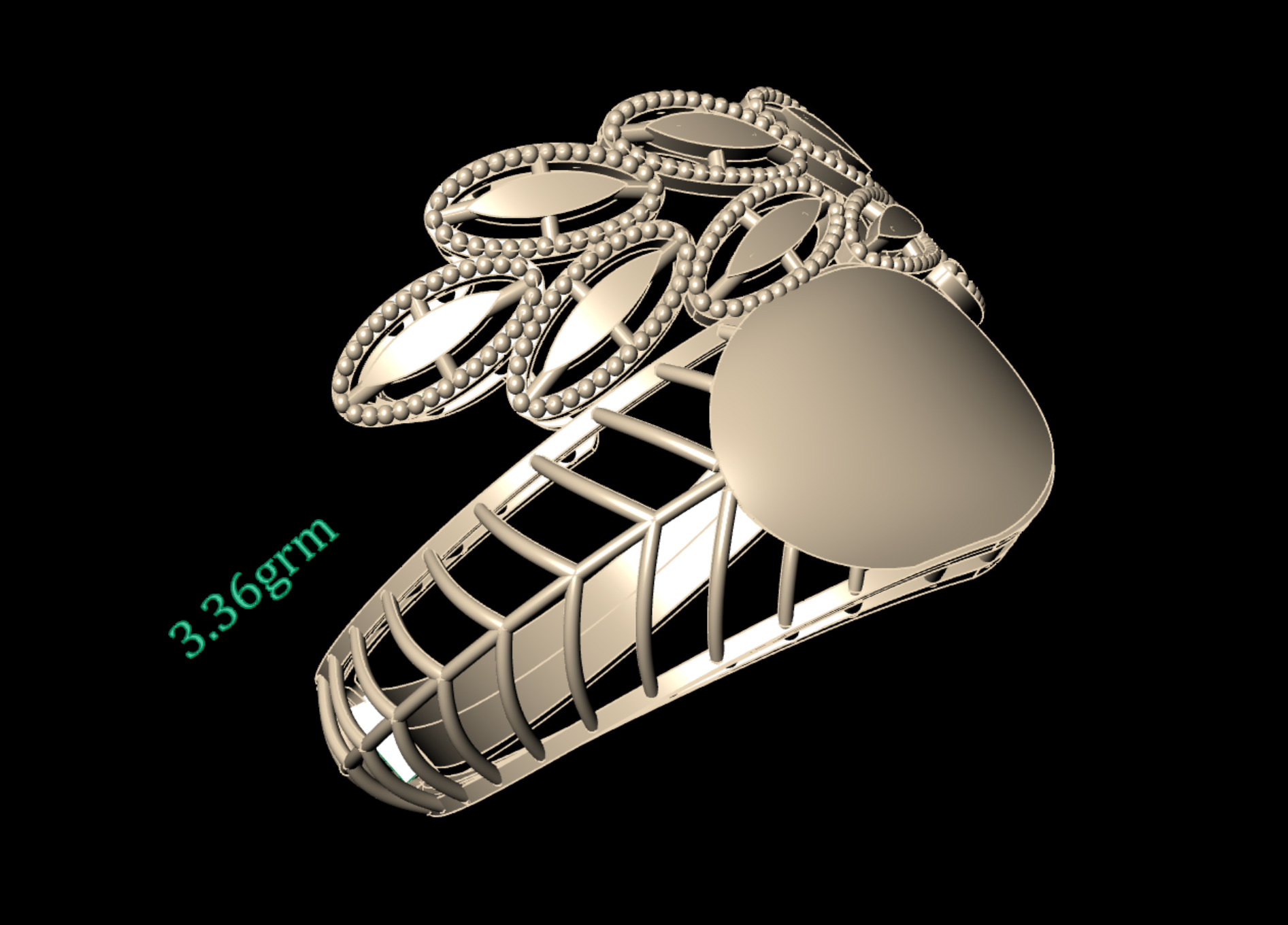  Turkish Rings-30 Check Description 3D print model_2