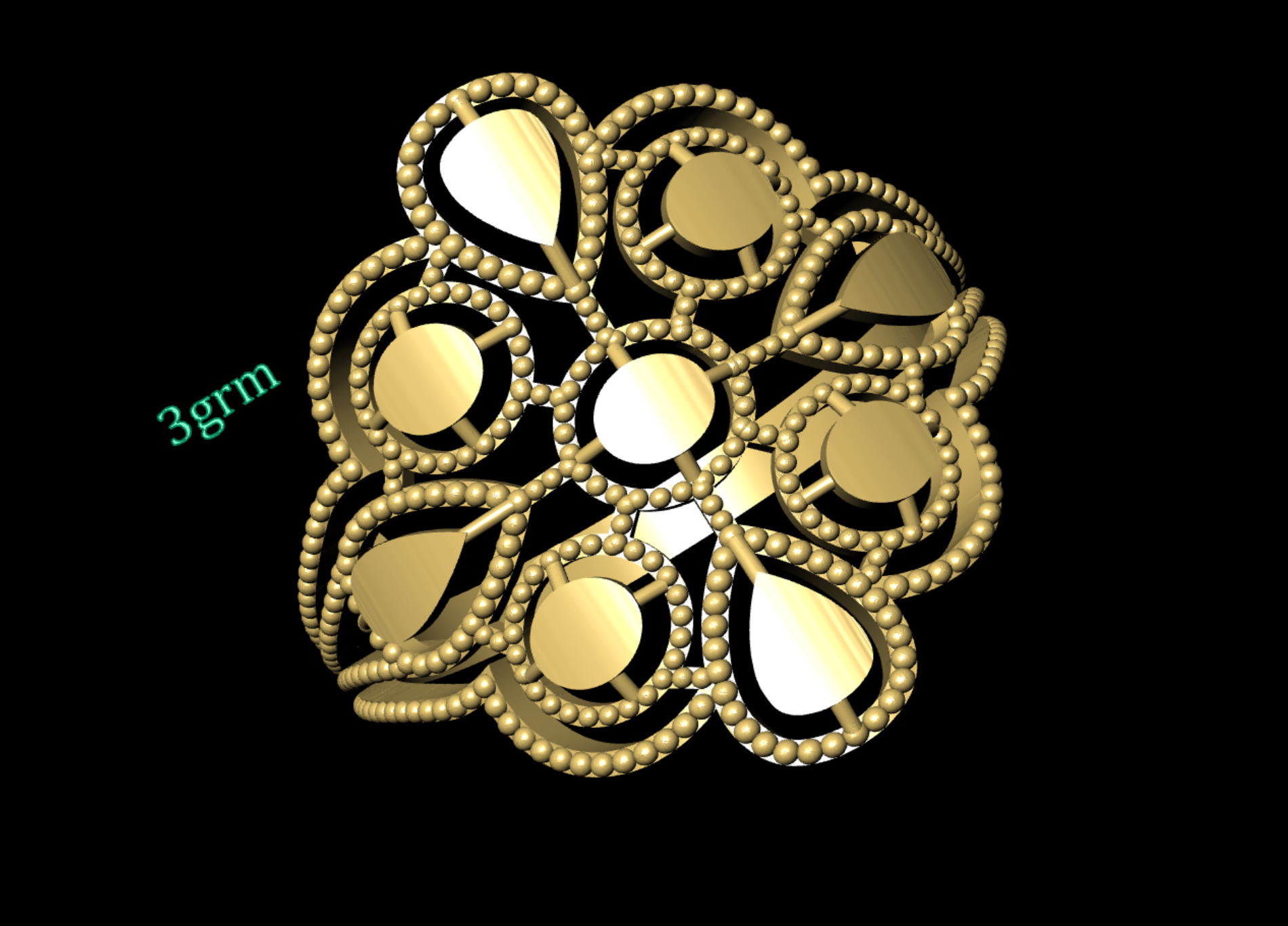  Turkish Rings-30 Check Description 3D print model_26