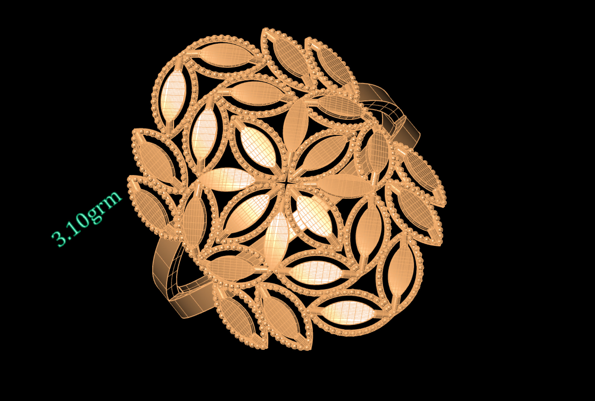  Turkish Rings-30 Check Description 3D print model_7