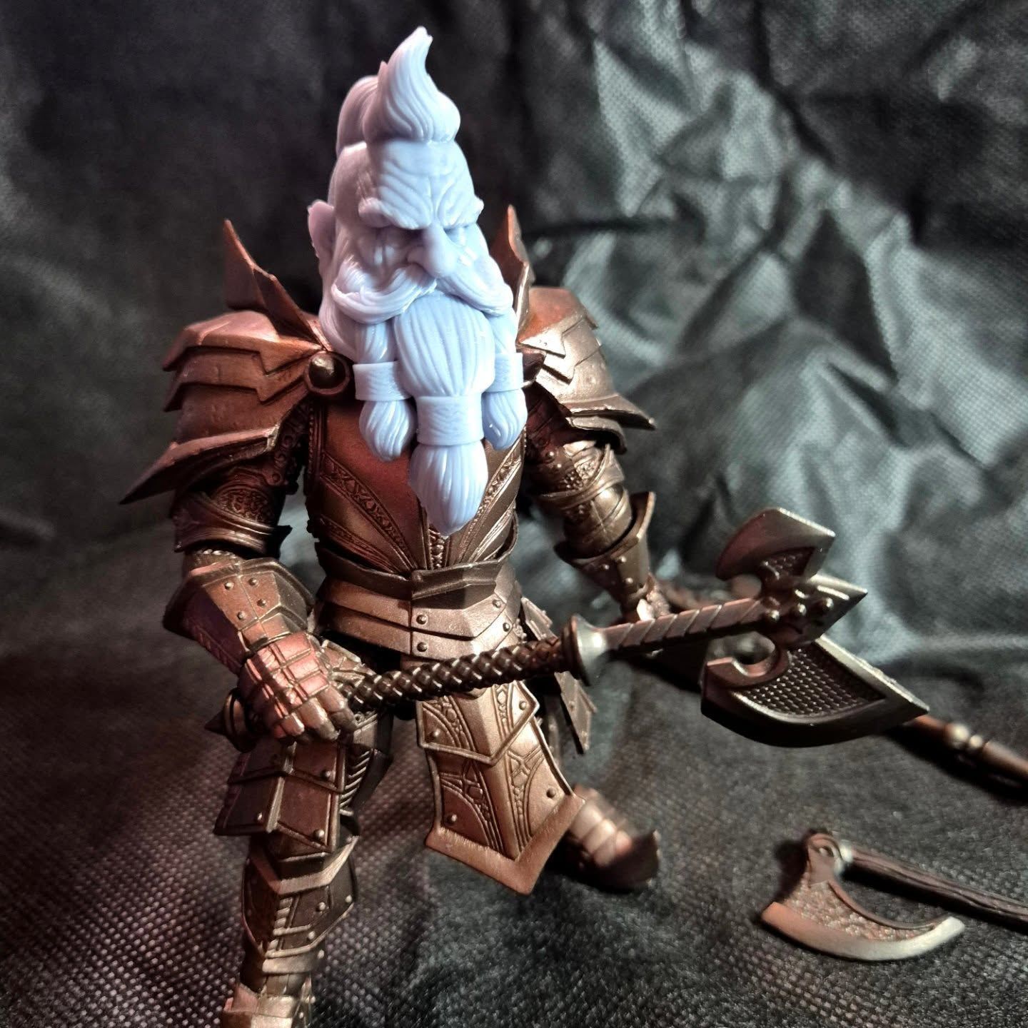 Dwarf Head Set Mythic Legions Custom 3D print model_6