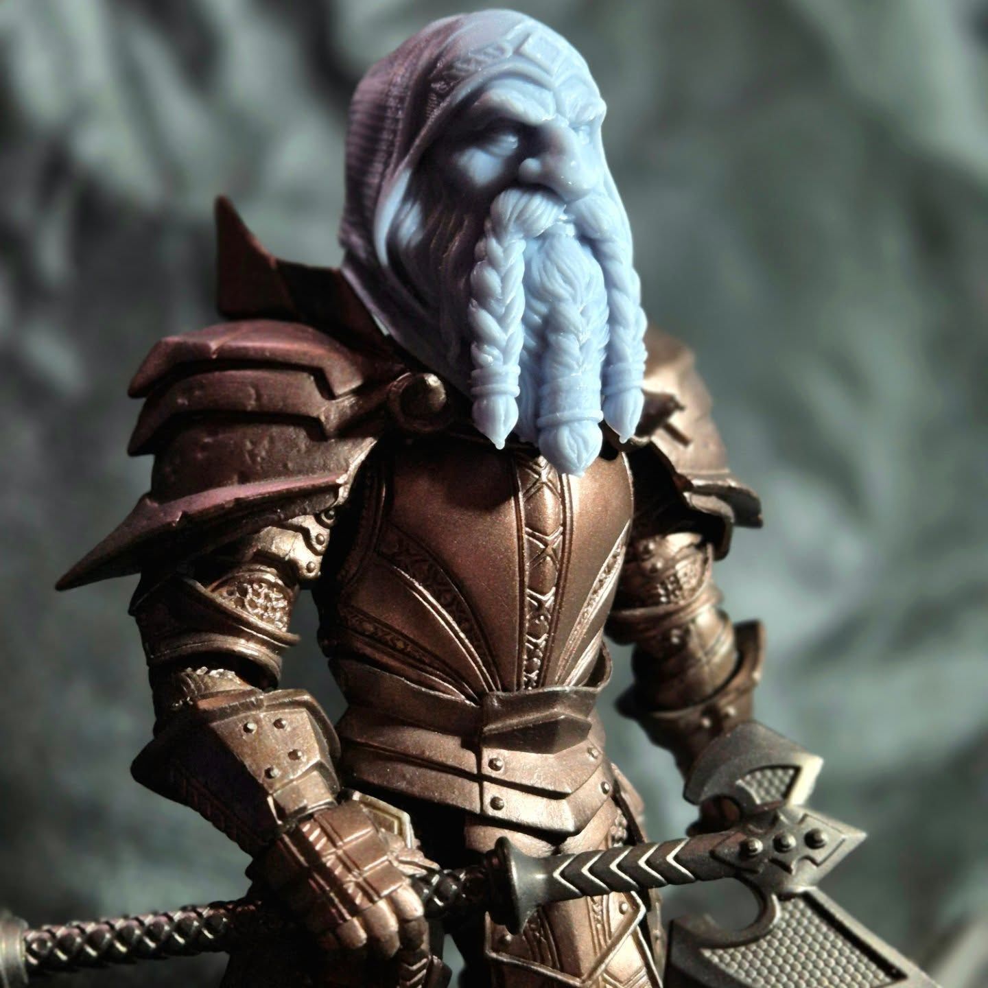 Dwarf Head Set Mythic Legions Custom 3D print model_17