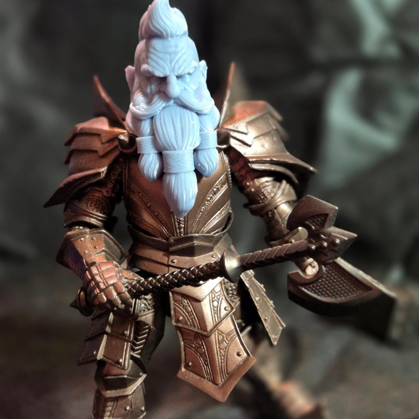 Dwarf Head Set Mythic Legions Custom 3D print model_5