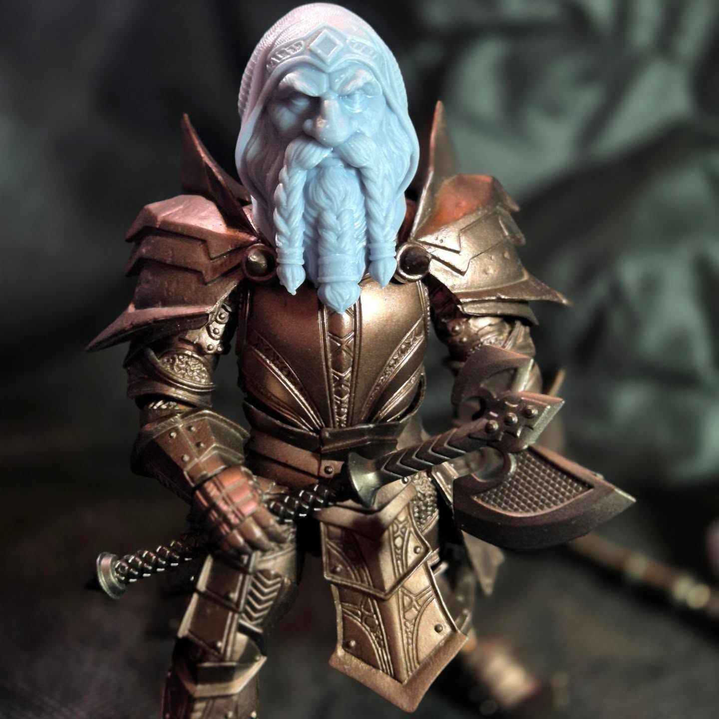 Dwarf Head Set Mythic Legions Custom 3D print model_16