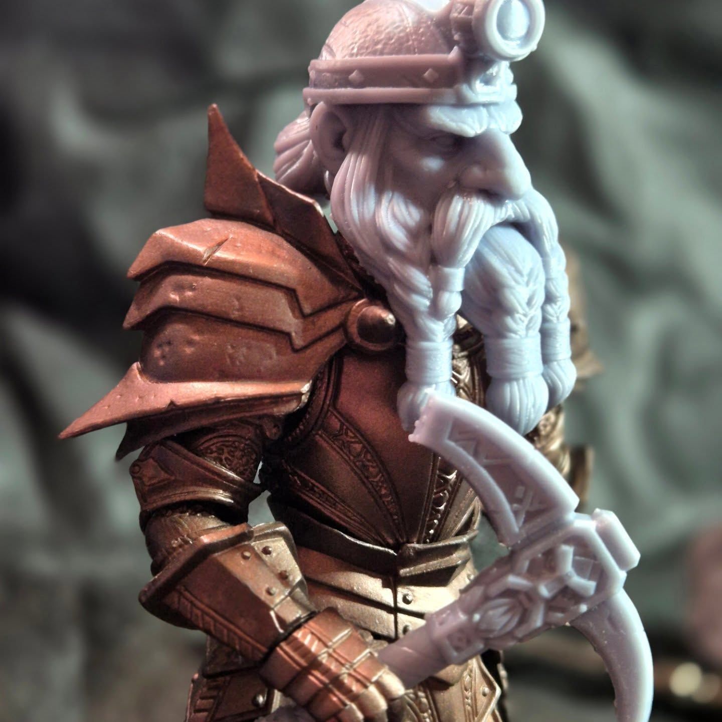 Dwarf Head Set Mythic Legions Custom 3D print model_14