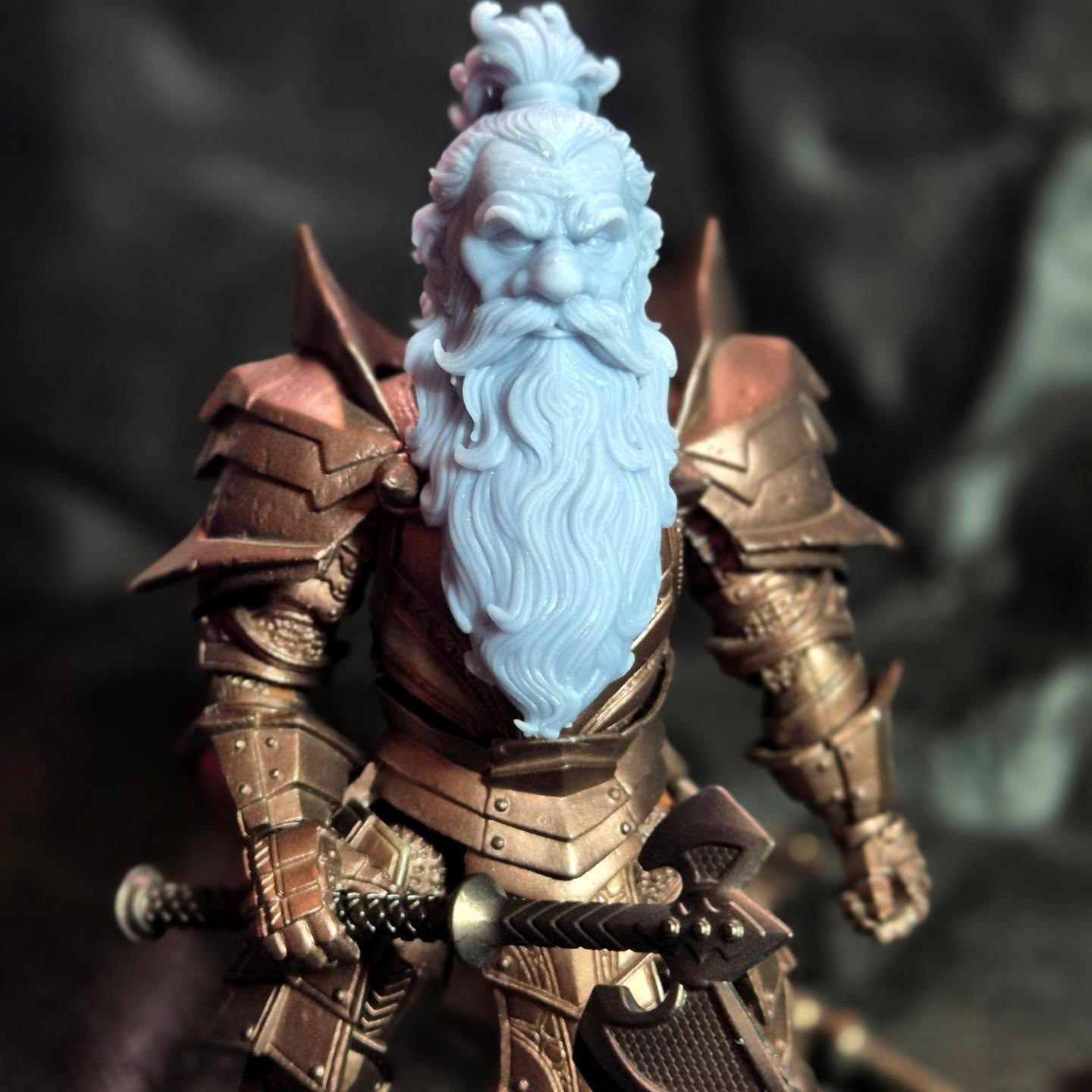 Dwarf Head Set Mythic Legions Custom 3D print model_12