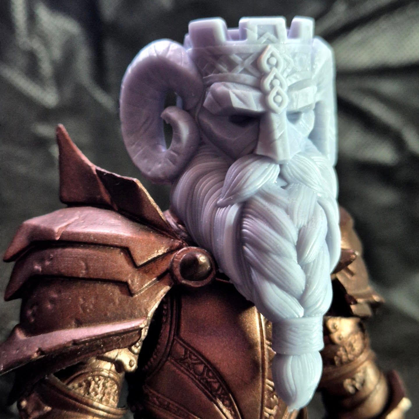 Dwarf Head Set Mythic Legions Custom 3D print model_8