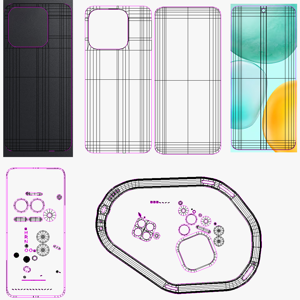 Honor X6c Midnight black Low-poly 3D model_12