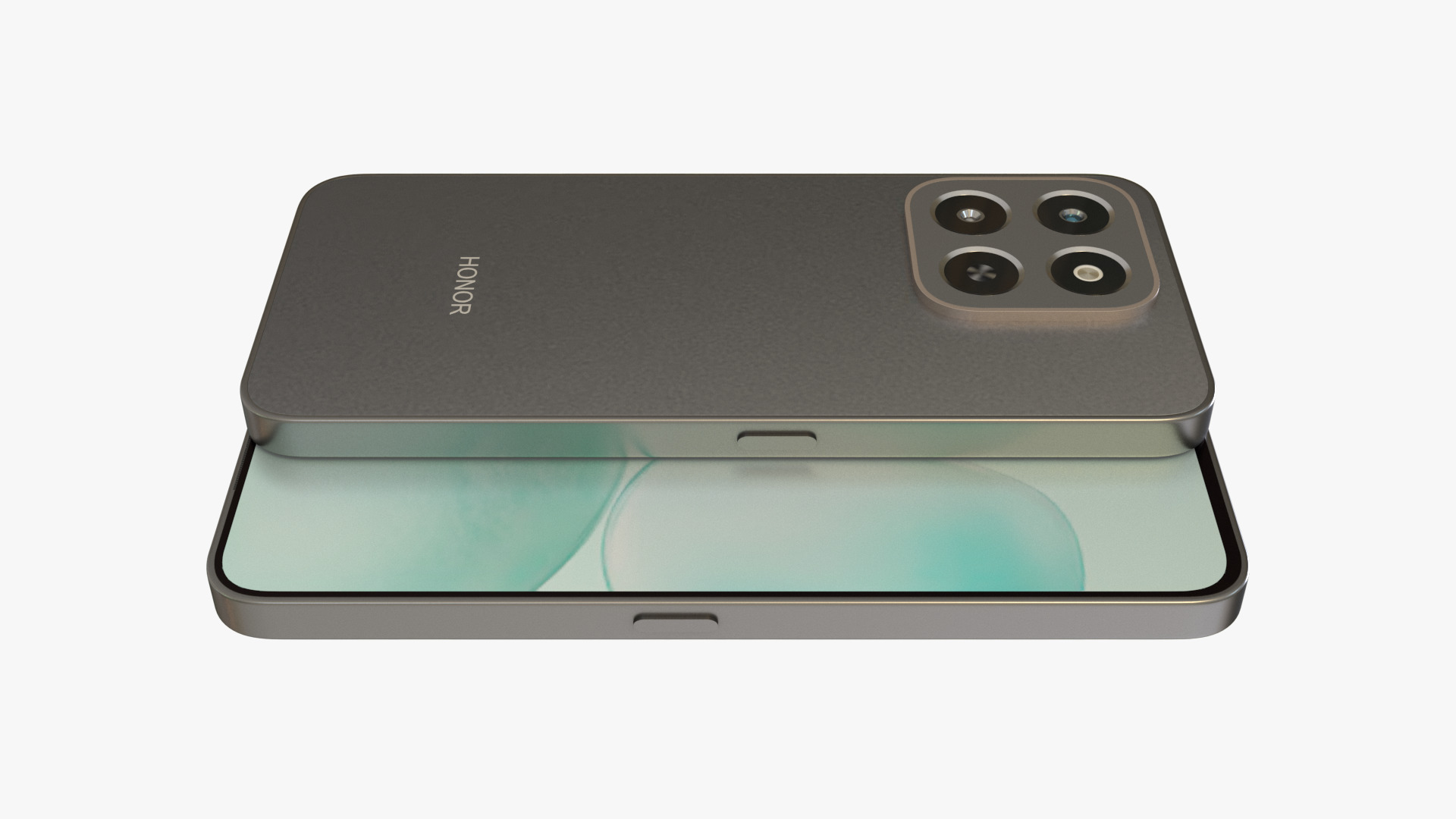 Honor X6c Midnight black Low-poly 3D model_3