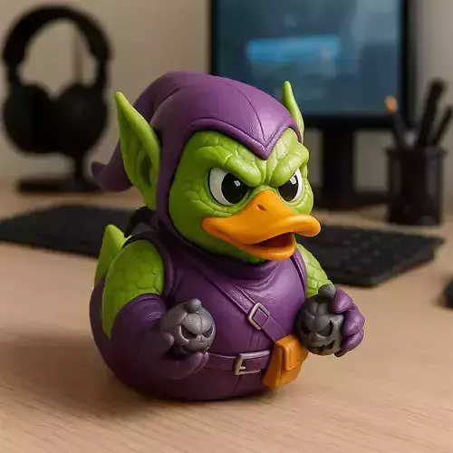 Rubber Duck - Green Goblin DC model- 3d print