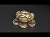 Feng Shui Wealth Toad - Three-Legged Money Frog Statue Low-poly 3D model_1