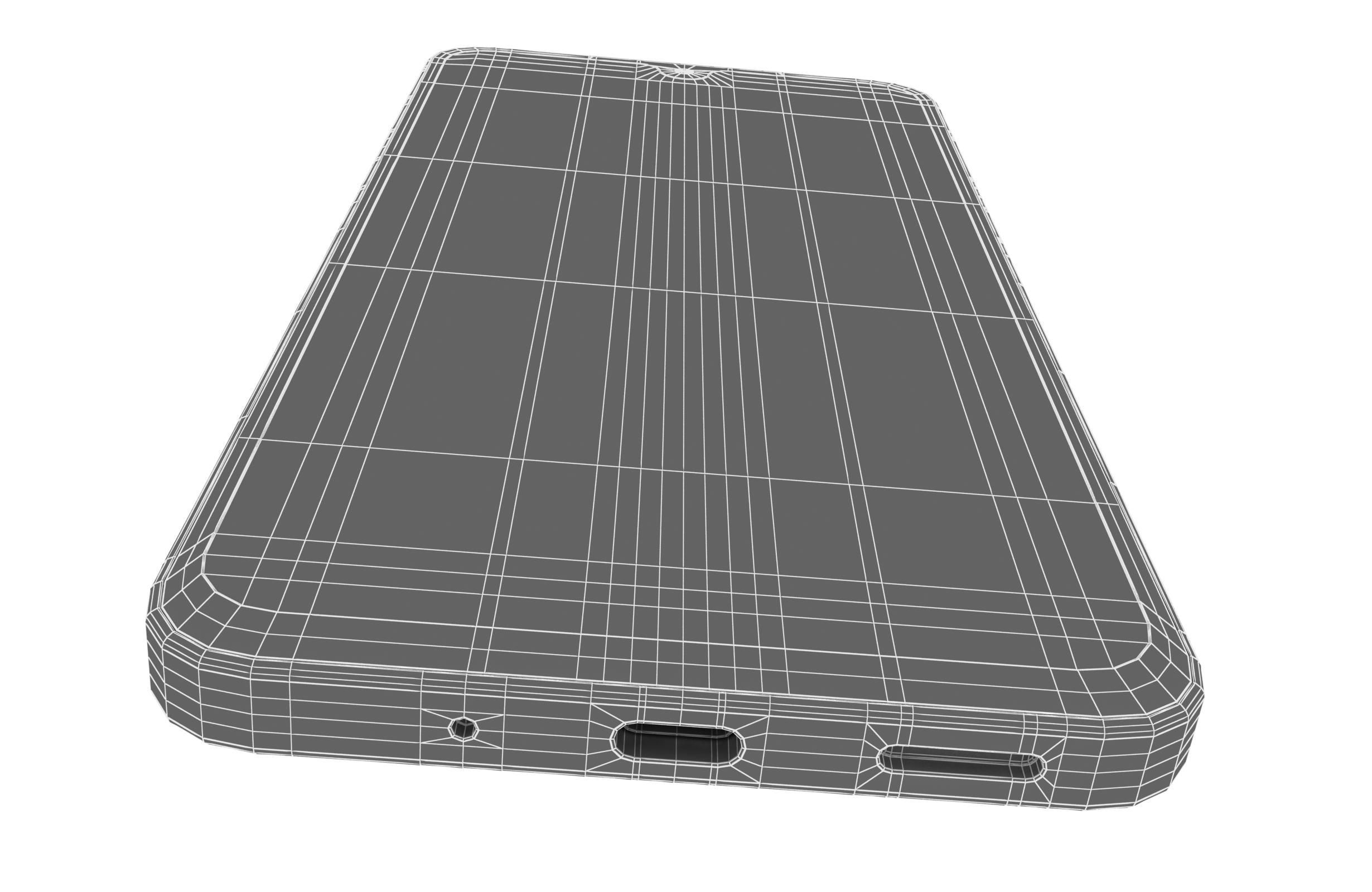 Samsung Galaxy F36 Coral Red Low-poly 3D model_19