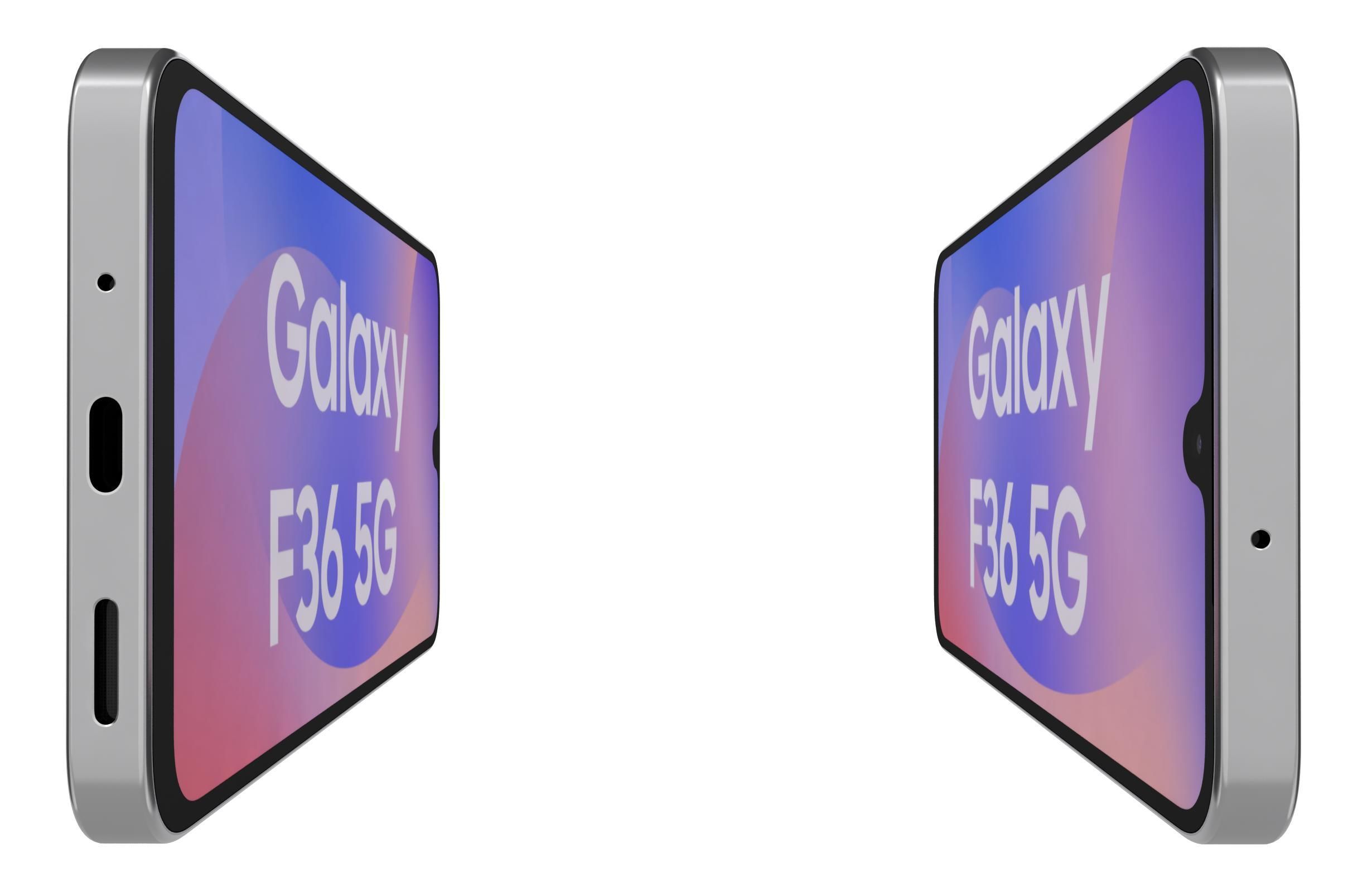 Samsung Galaxy F36 Coral Red Low-poly 3D model_8