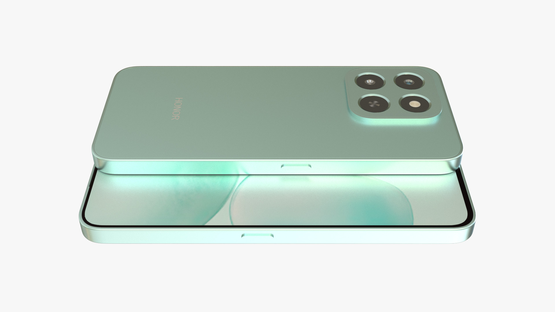 Honor X6c Ocean Cyan Low-poly 3D model_3