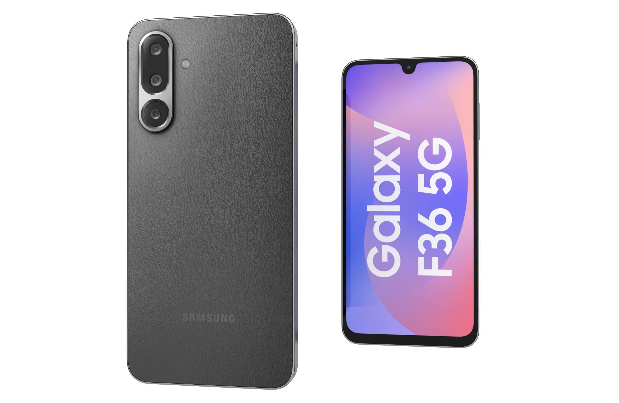 Samsung Galaxy F36 Onyx Black Low-poly 3D model_7