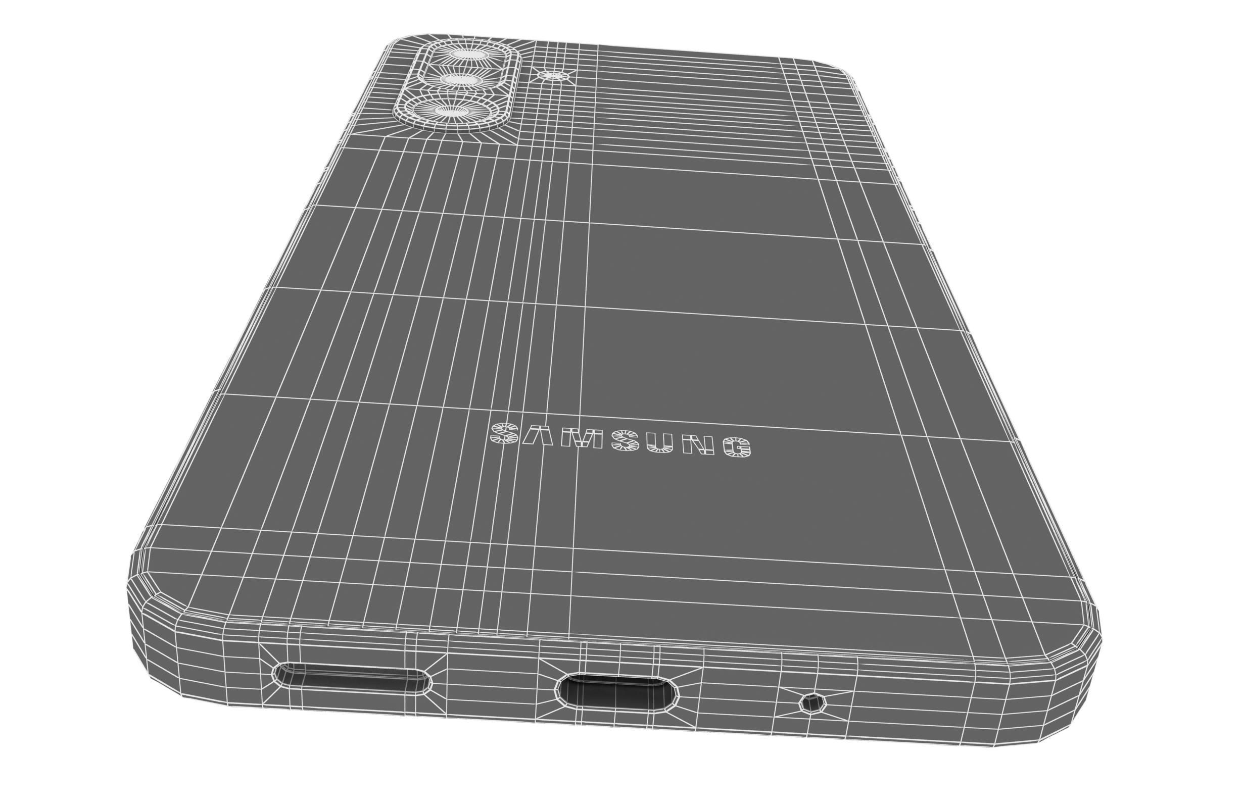 Samsung Galaxy F36 All Colors Low-poly 3D model_21