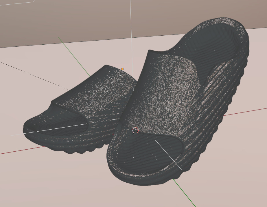 Spring Leaf FOAM SLIPPERS SLIDES 3D print model_6