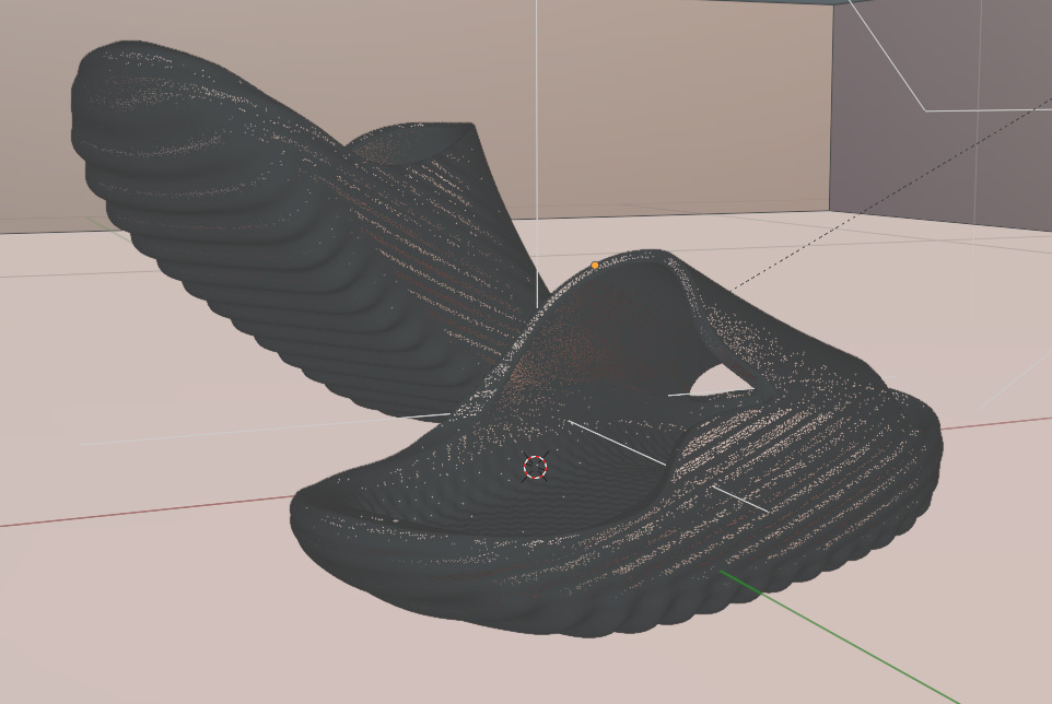 Spring Leaf FOAM SLIPPERS SLIDES 3D print model_7