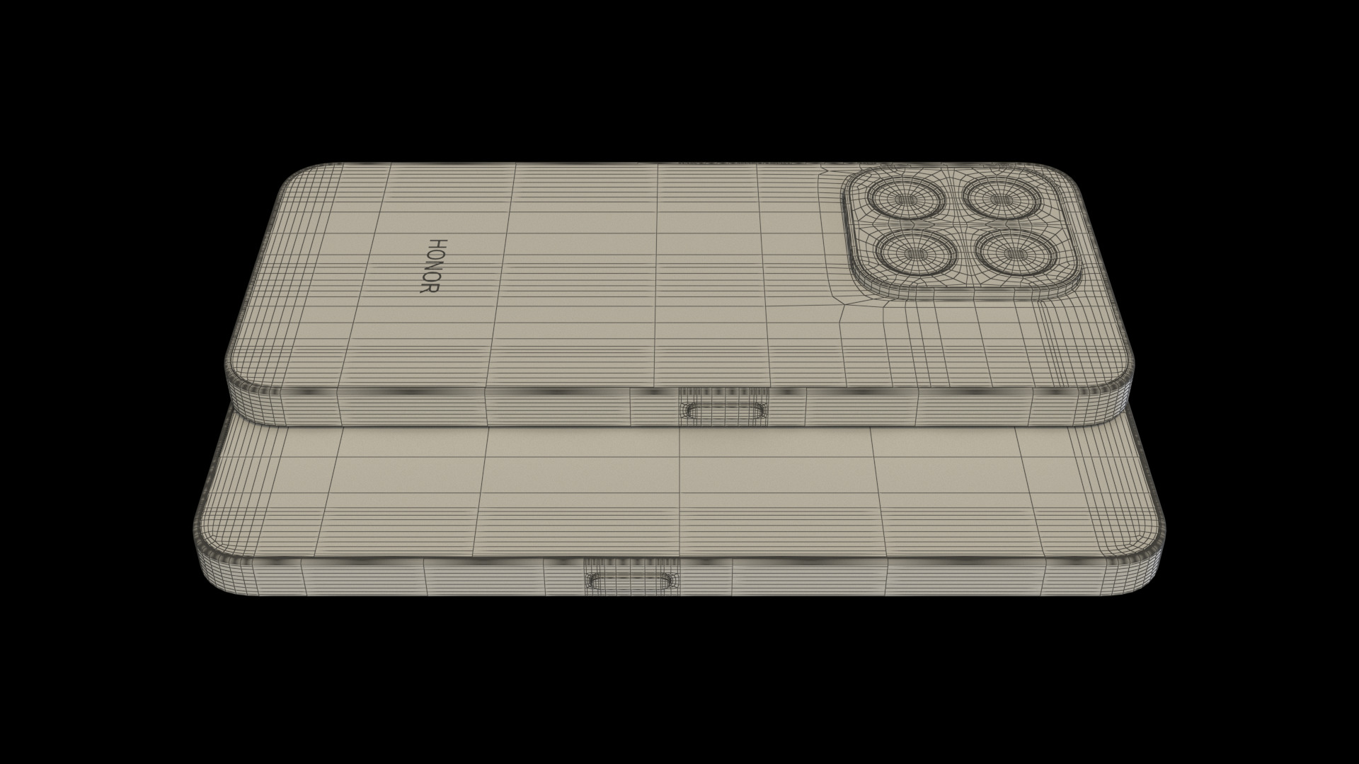 Honor X6c Moonlight White Low-poly 3D model_10