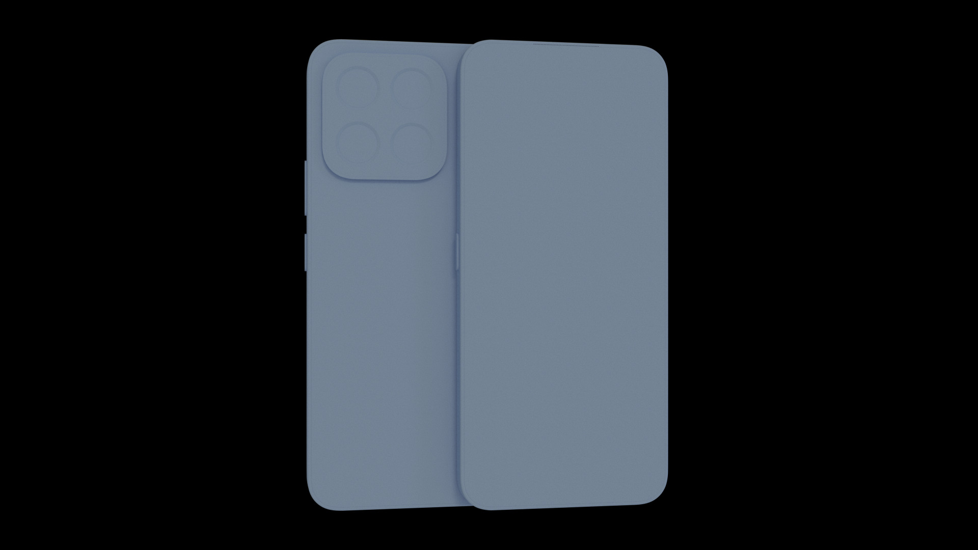 Honor X6c Moonlight White Low-poly 3D model_11