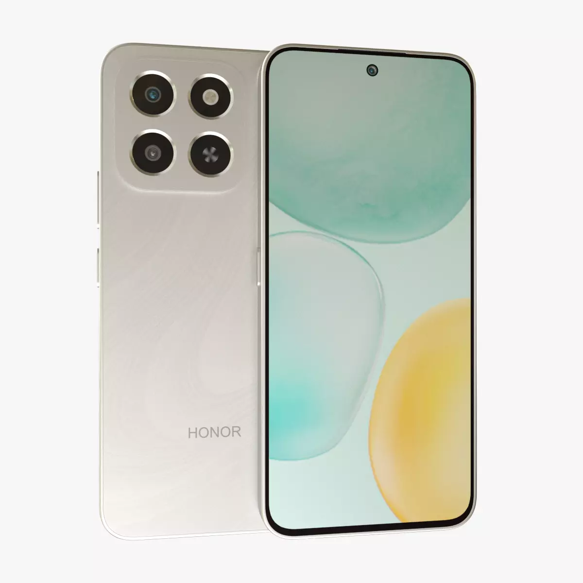 Honor X6c Moonlight White Low-poly 3D model_0