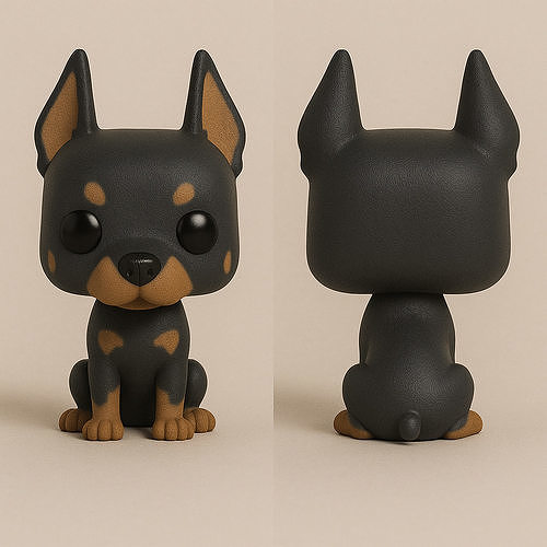 Funko - Doberman Dog 3D print model