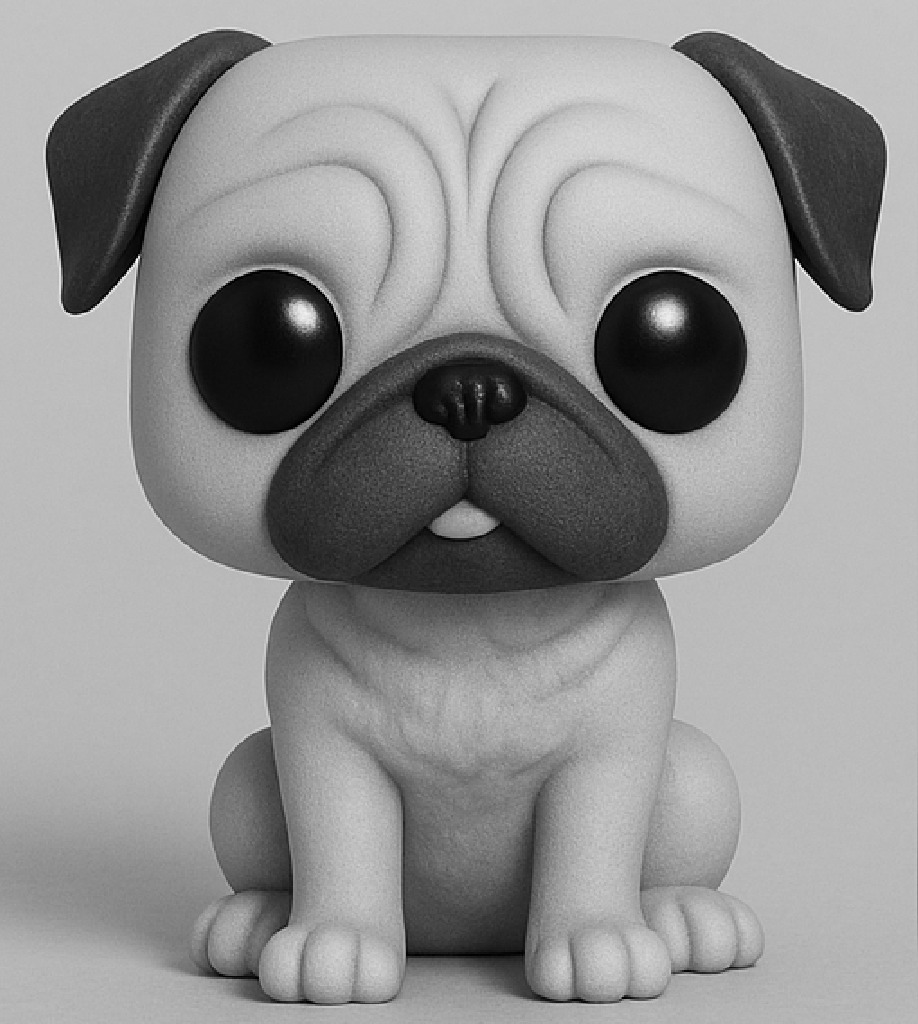 Funko - Pug Dog 3D print model_1