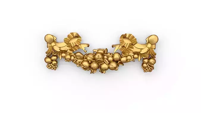 Swag Onlay decorative ornament cnc 3d printing 01