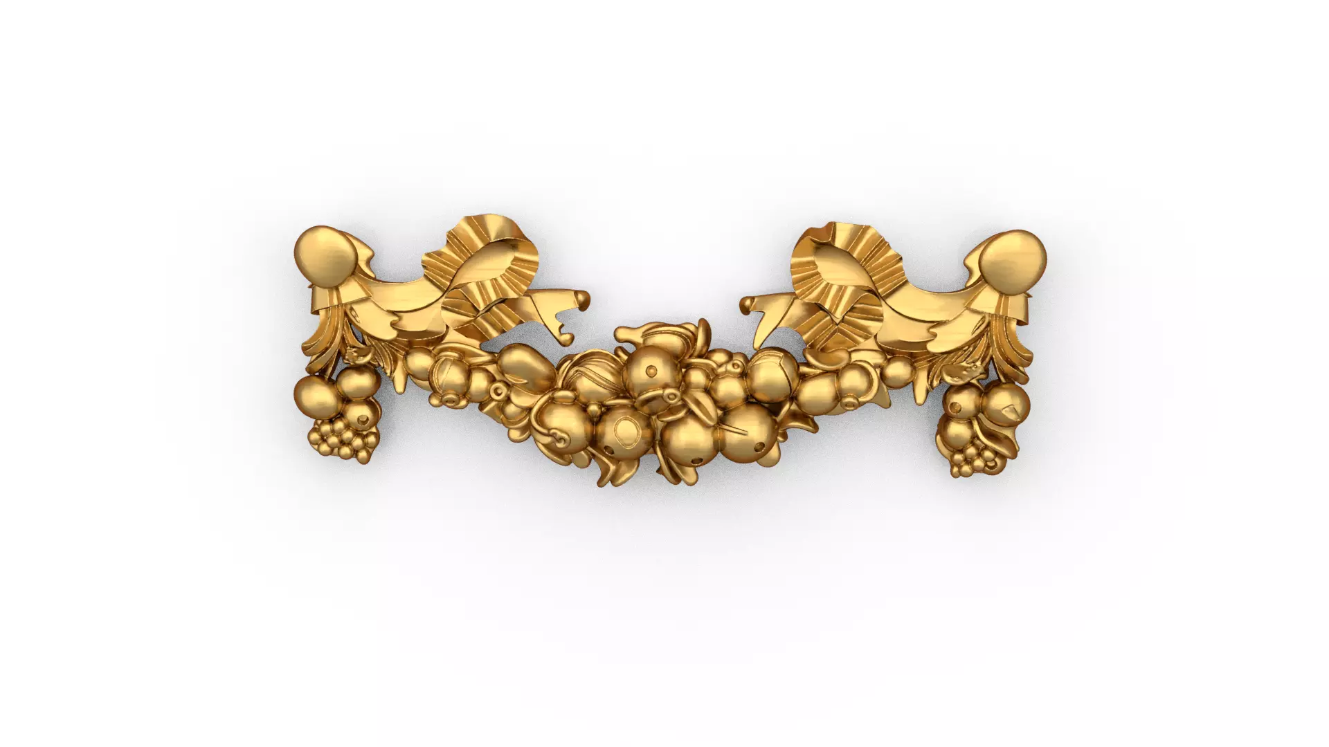 Swag Onlay decorative ornament cnc 3d printing 01 3D print model_0