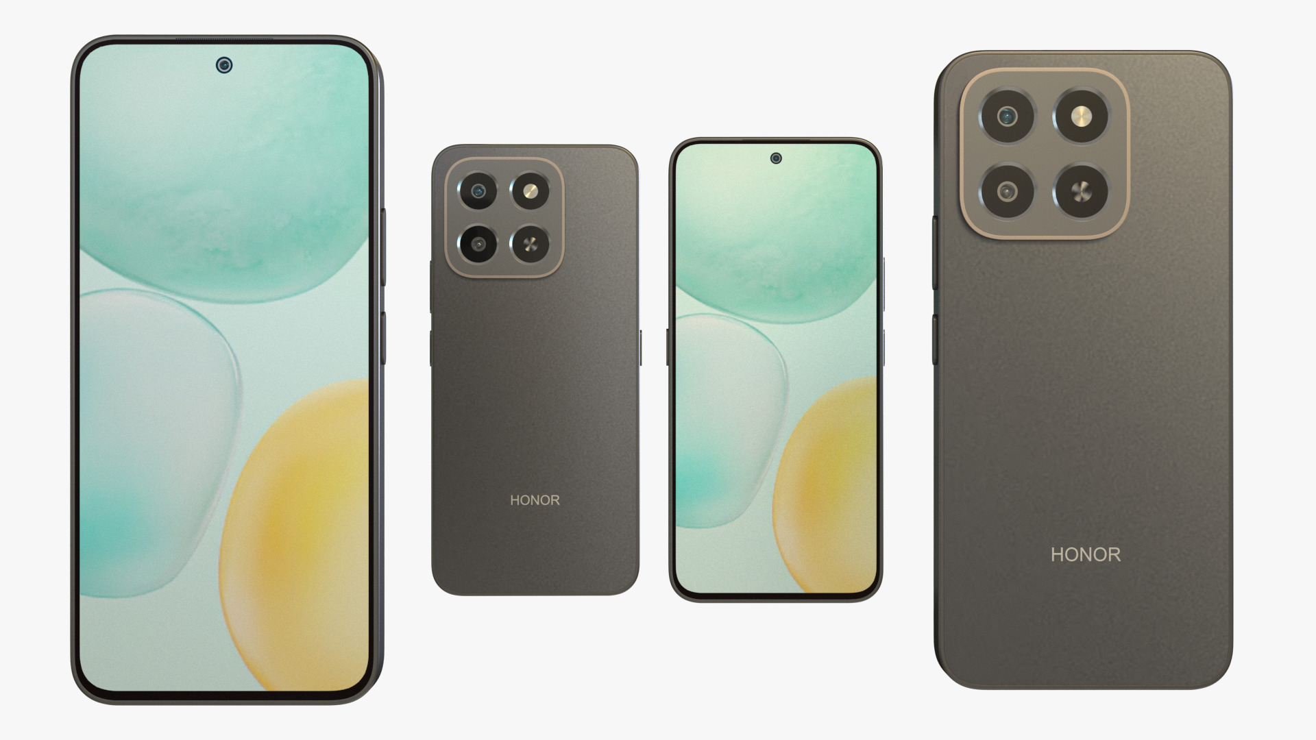 Honor X6c All Color Low-poly 3D model_4