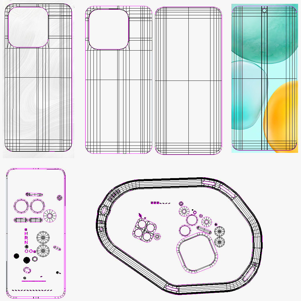 Honor X6c All Color Low-poly 3D model_22