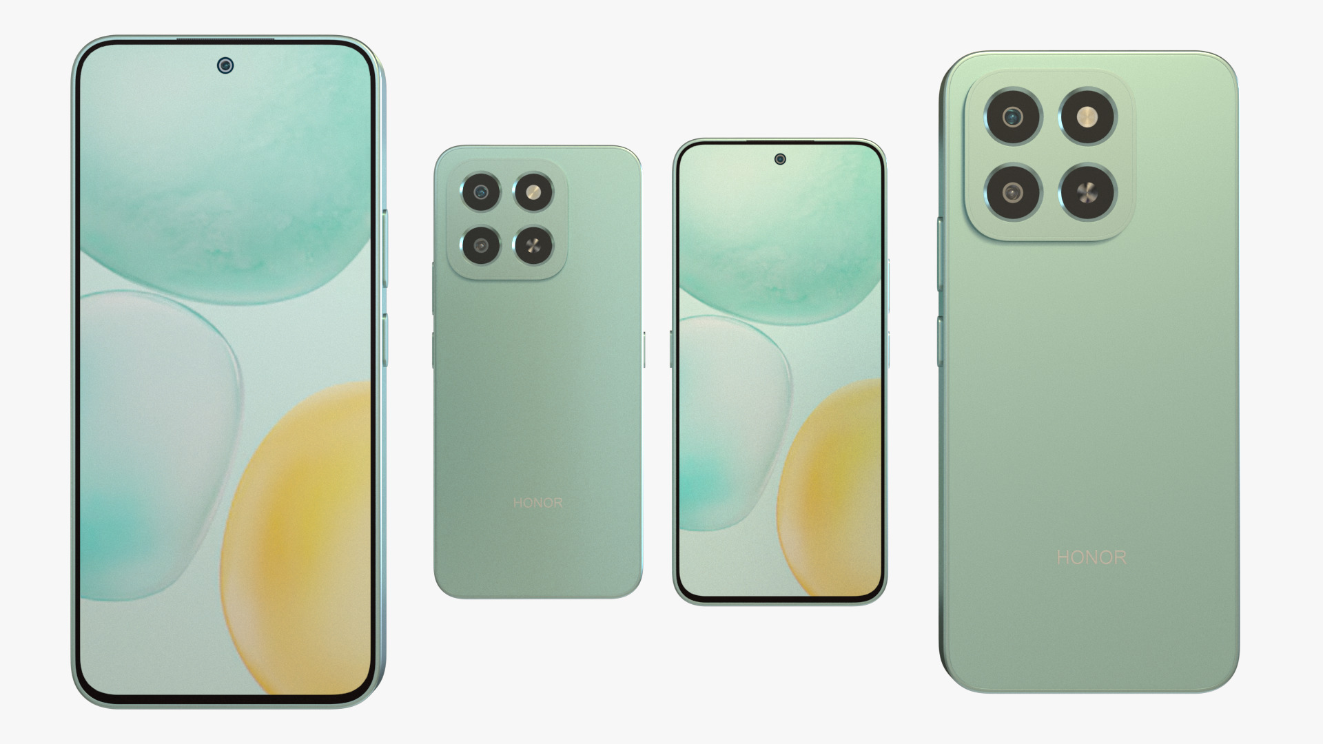 Honor X6c All Color Low-poly 3D model_8