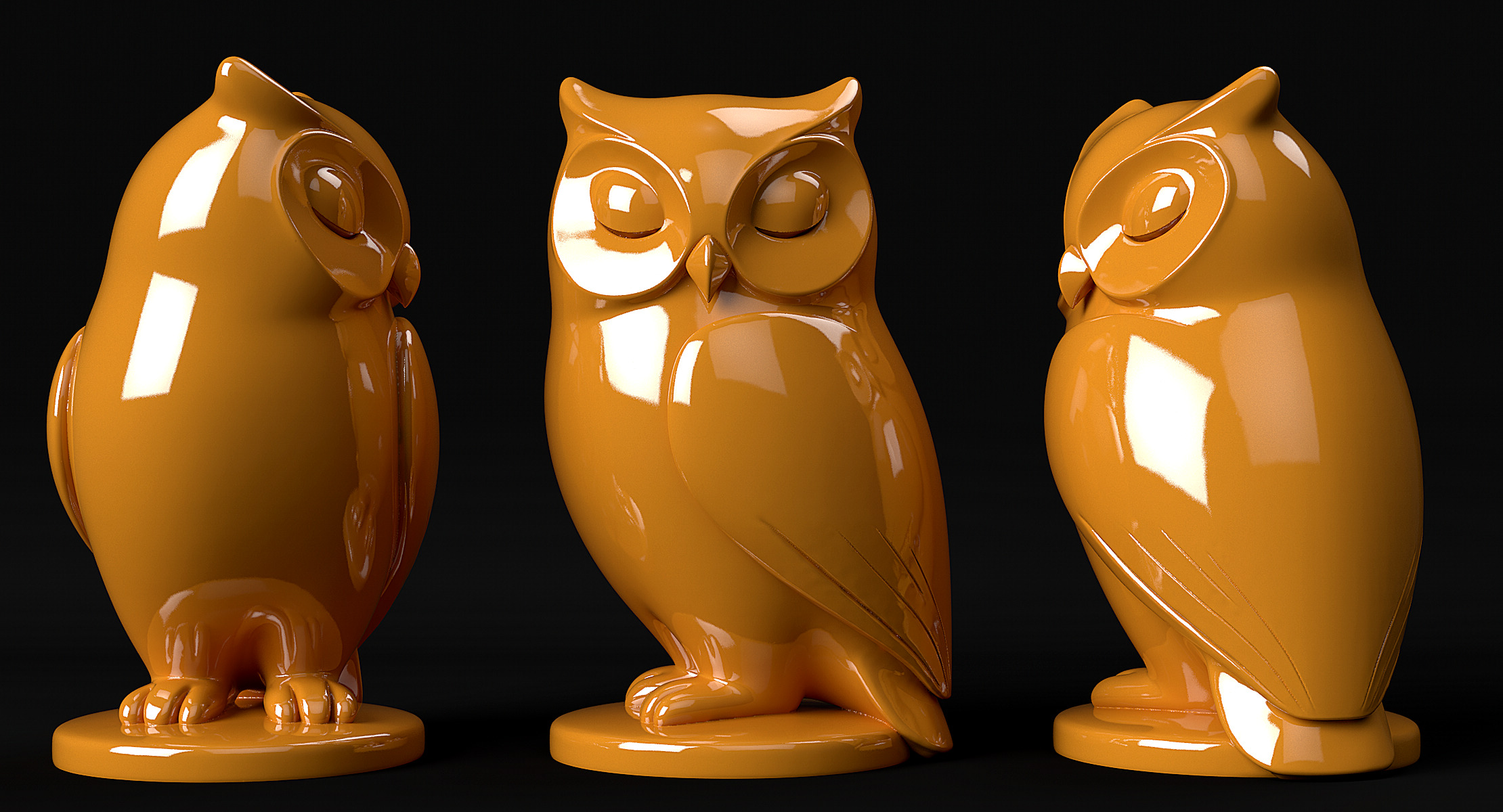 Owl Decorative 3D print model_10