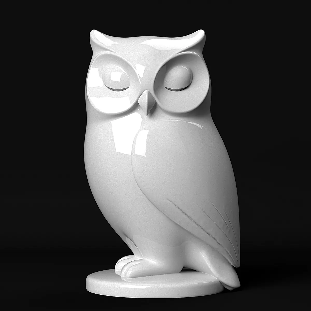 Owl Decorative 3D print model_0