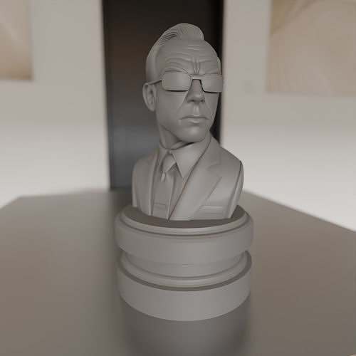 Agent Smith bust 3D print model