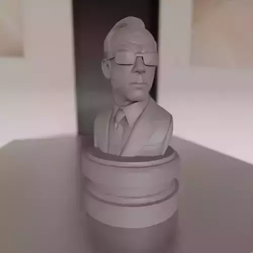 Agent Smith bust 3D print model