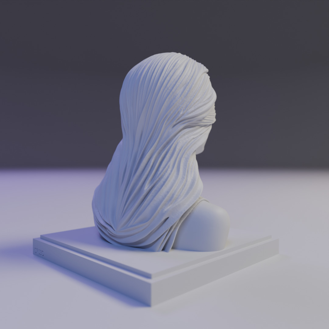 Echoes of the Soul bust 3D print model_14