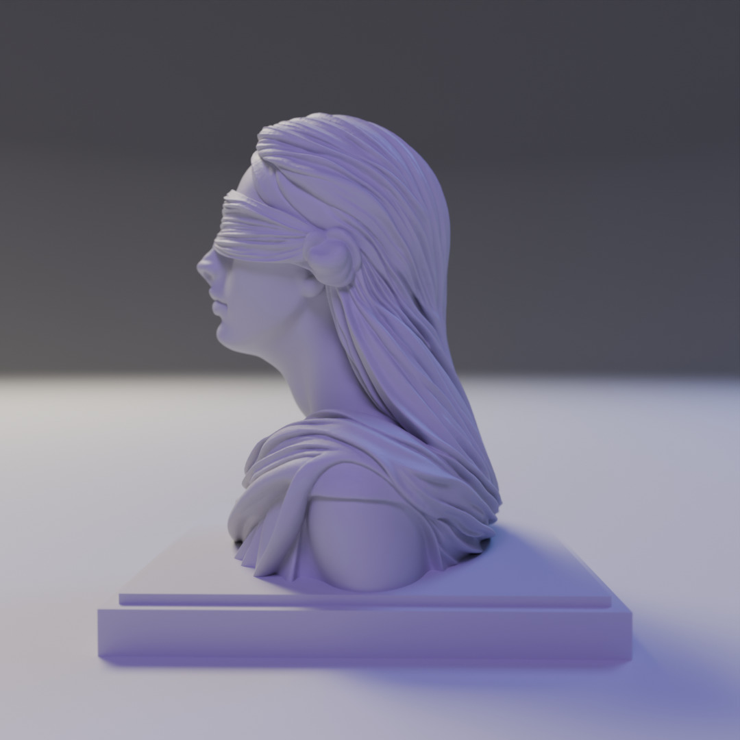 Echoes of the Soul bust 3D print model_4