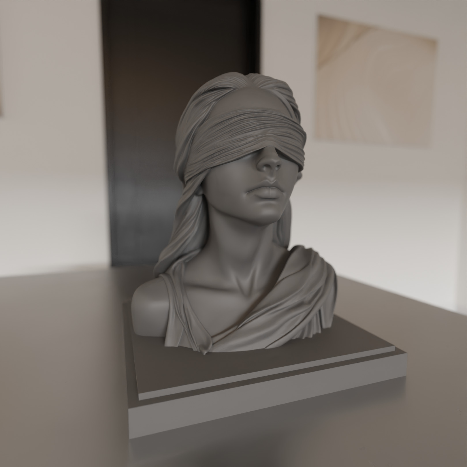 Echoes of the Soul bust 3D print model_1